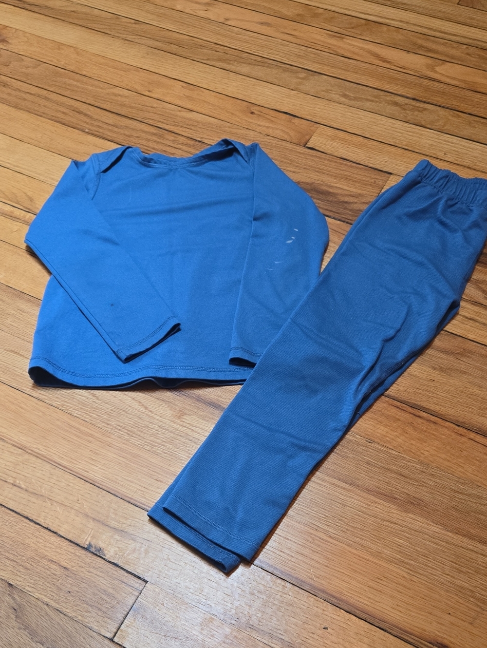 REI Kids Blue Knit Leggings and Top Set